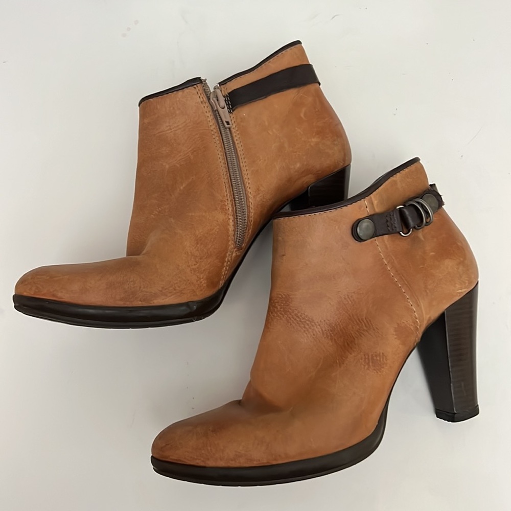 V-Italia Sonia 1113 Light Brown Leather Ankle Boots. Women’s Size 8. - Picture 2 of 14